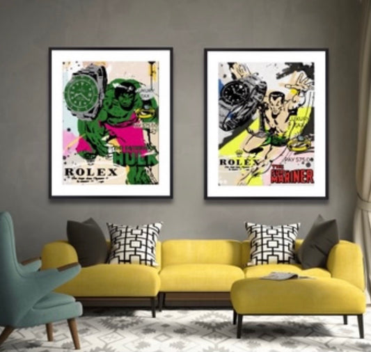 "Two Subs" 20”x24” Fine Art Print By Marly McFly