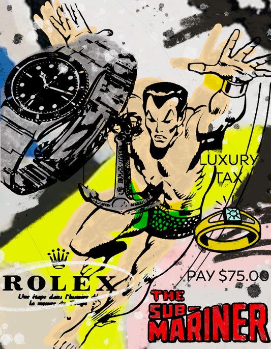 "Two Subs" 20”x24” Fine Art Print By Marly McFly